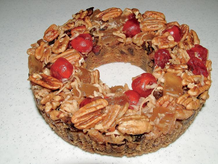 Load video: See how Sunshine Hollow bakes its famous pecan fruitcake.